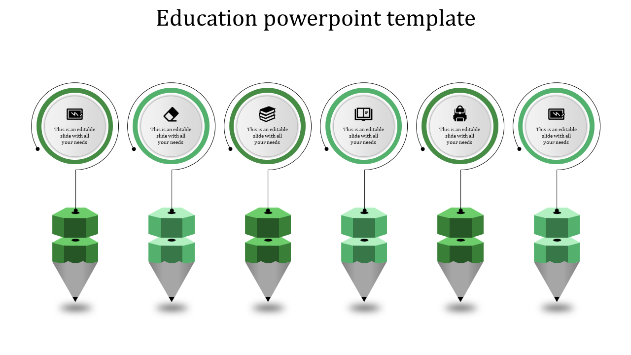 education powerpoint template-education powerpoint template-6-green